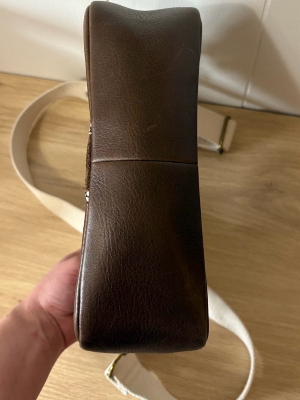 Madewell Dark Brown Leather and Suede Crossbody - Picture 6 of 6